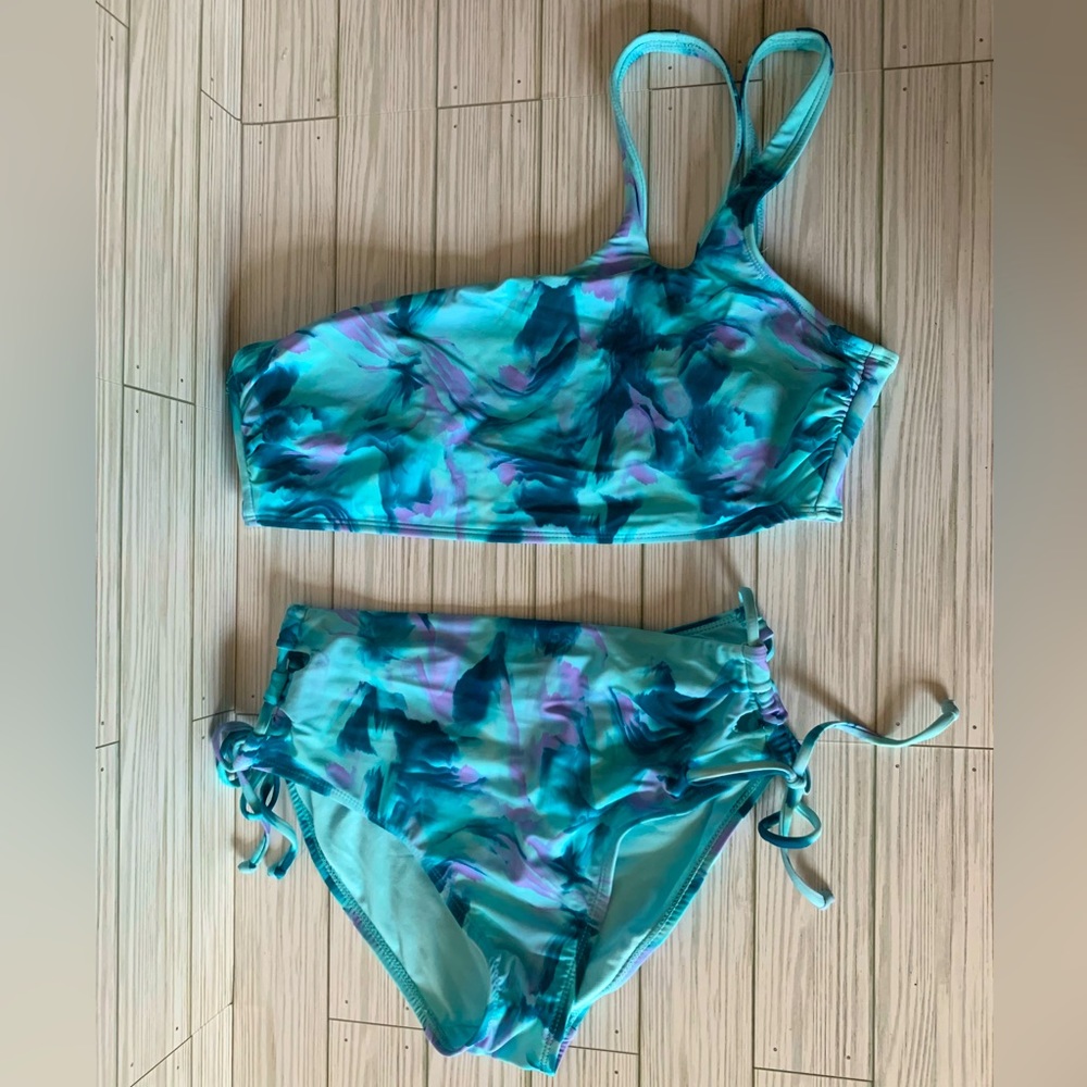 Sand flower bikini set top and bottom tye dye like new